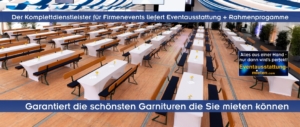 Eventausstattung Oberbayern, Niederbayern, Schwaben, Oberpfalz und Franken