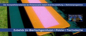 Eventausstattung Oberbayern, Niederbayern, Schwaben, Oberpfalz und Franken