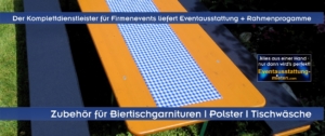 Eventausstattung Oberbayern, Niederbayern, Schwaben, Oberpfalz und Franken