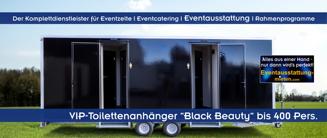 Eventausstattung Oberbayern, Niederbayern, Schwaben, Oberpfalz und Franken